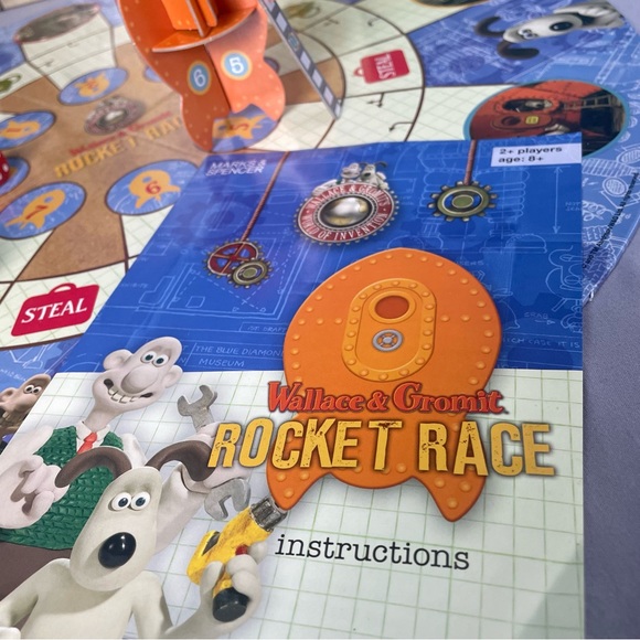 Vintage Board Game Wallace & Gromit Rocket Race BBC Marks & Spencer 1996 - Picture 4 of 14